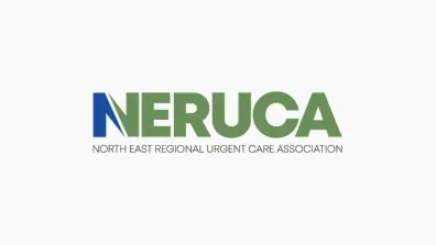 Logo with the large text “NERUCA” in green, with the N in blue. Below, smaller gray text reads NORTH EAST REGIONAL URGENT CARE ASSOCIATION on a white background.